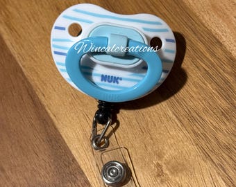 Unique Binky Badge Clips/Reels by WinCalCreations