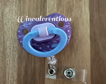 Unique Binky Badge Clips/Reels by WinCalCreations