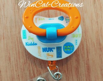 Unique Binky Badge Clips/Reels by WinCalCreations