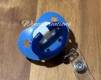 Unique Binky Badge Clips/Reels by WinCalCreations