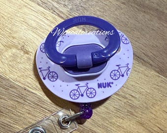 Unique Binky Badge Clips/Reels by WinCalCreations