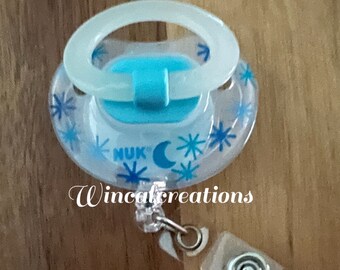 Unique Binky Badge Clips/Reels by WinCalCreations
