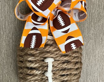 Woven Football Wreath