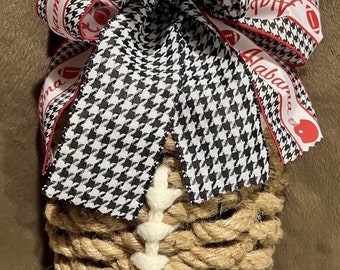 Woven Football Wreath