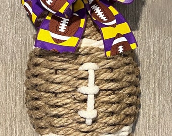 Woven Football Wreath