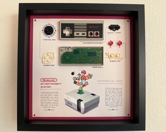 NES Controller Shadowbox Display