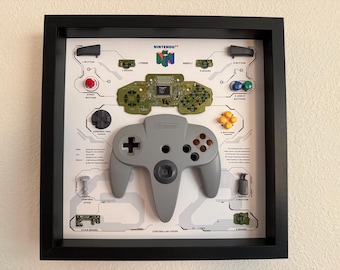 N64 Controller Shadowbox Display
