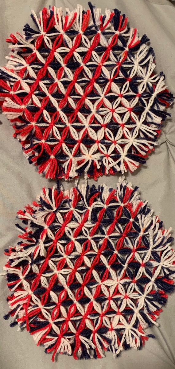 Loom Yarn Pot Holder Etsy