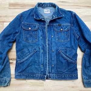 Wrangler 24mjz 1960s Vintage Denim Retro Jean Blue Bell Jacket - Etsy
