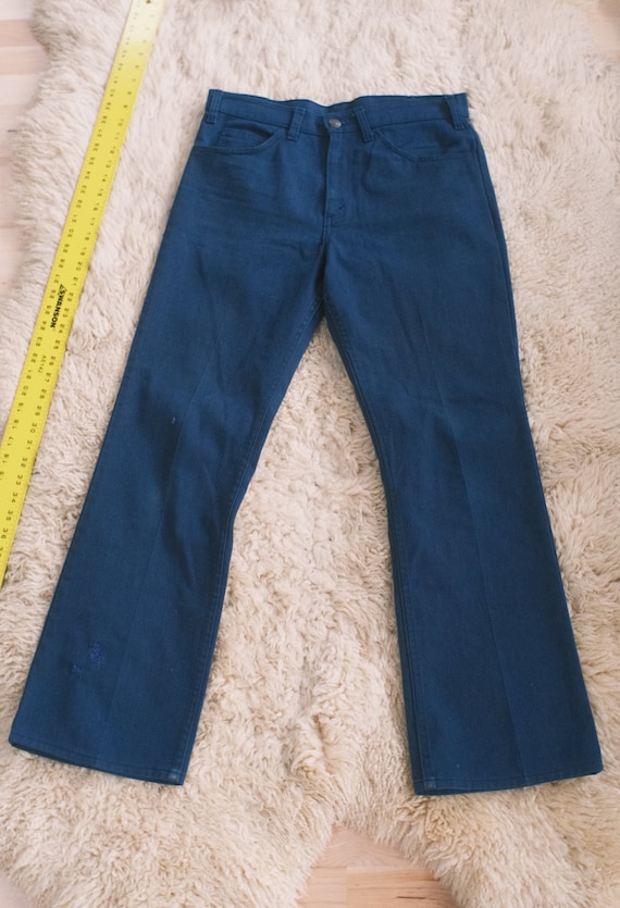 Levis sta prest 70s 31x28 vintage blue twill work… - image 6