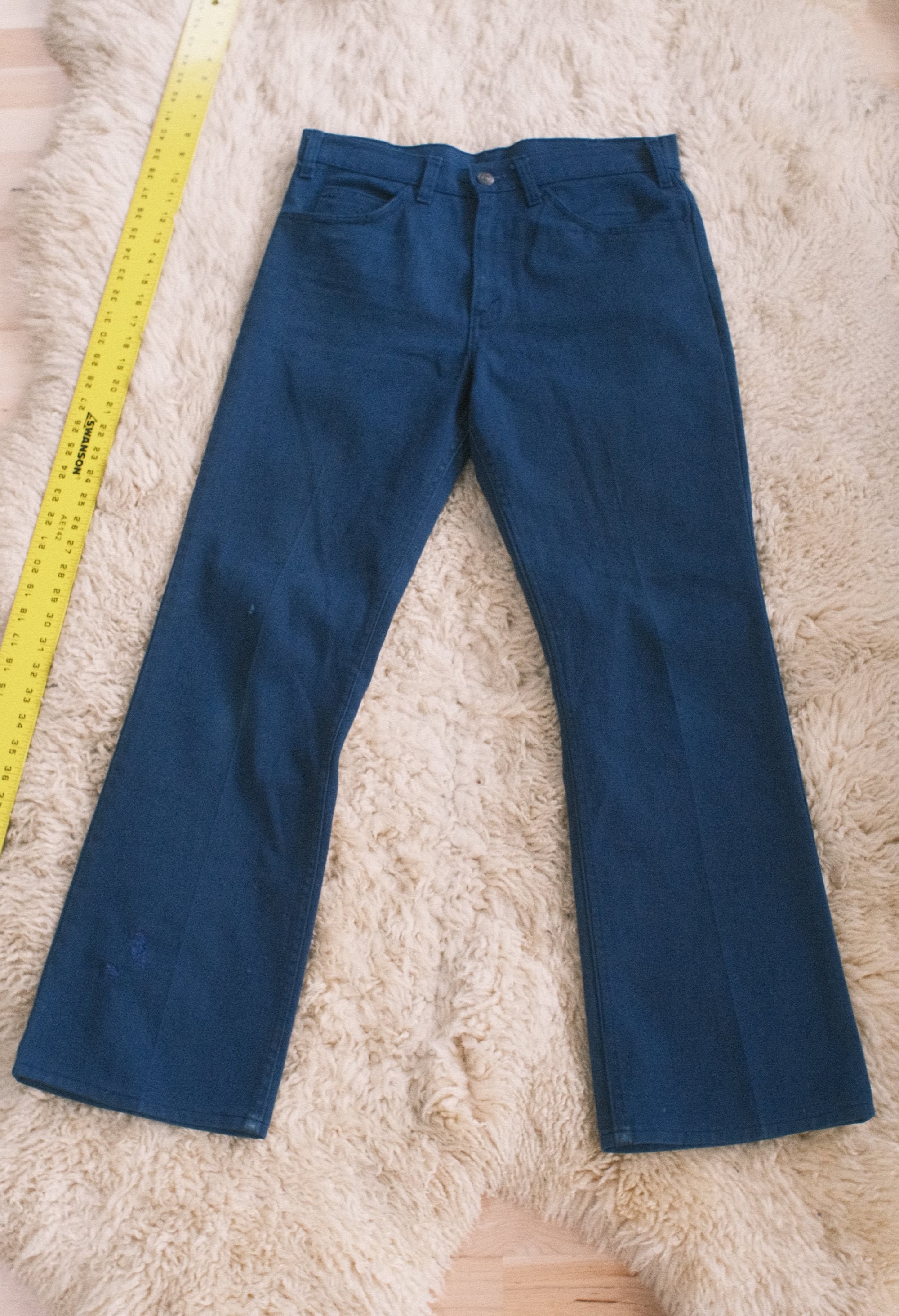 Levis Sta Prest 70s 31x28 Vintage Blue Twill Work Pants - Etsy display picture 1