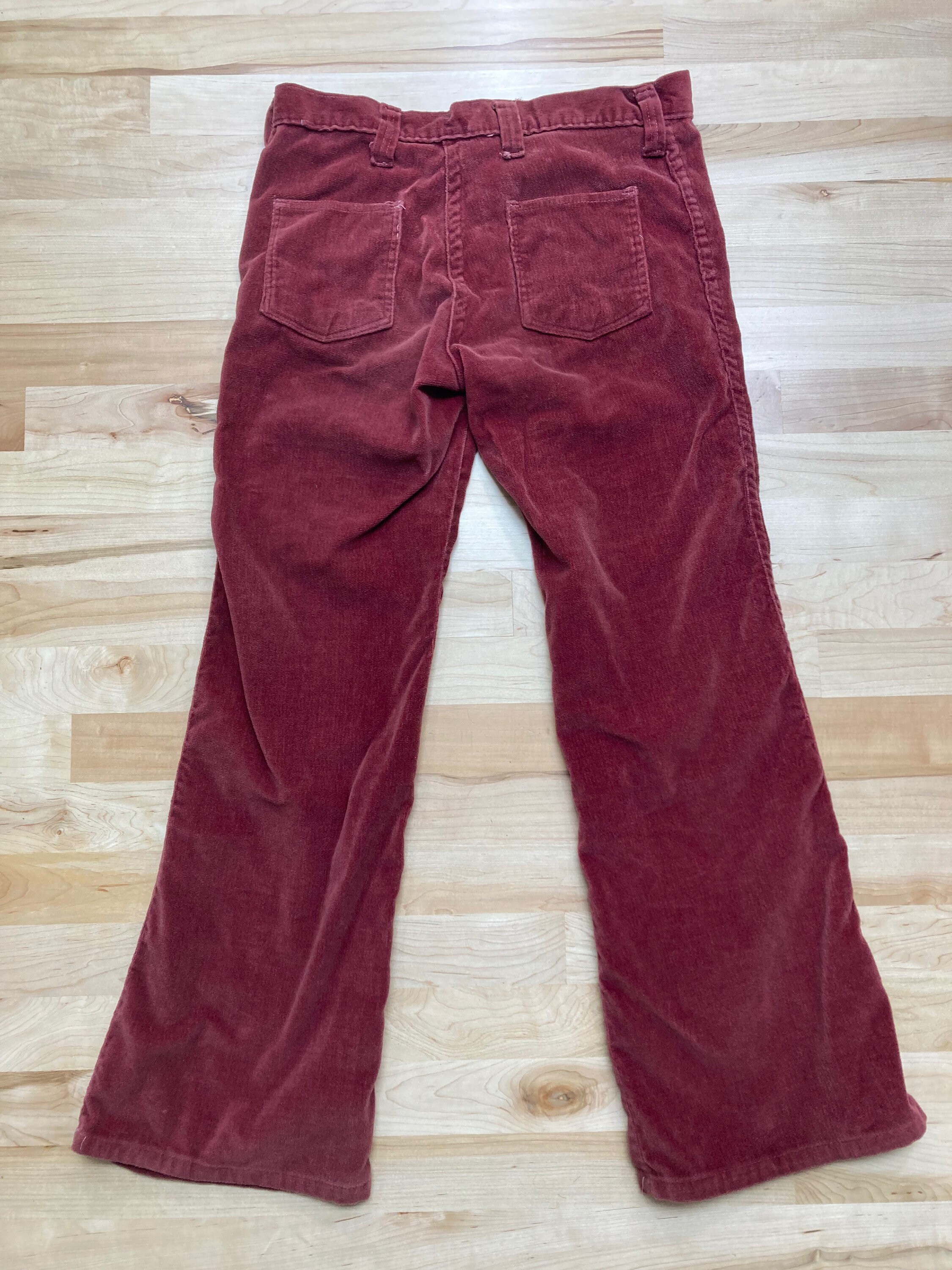 Vintage 70s Brushed Corduroy Retro 
