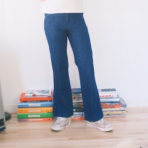 Dee Cee DEADSTOCK 70s retro flare denim bell bottom jeans