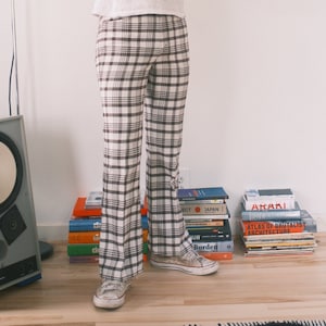 Levis big E 60s vintage plaid patterned flare retro pants