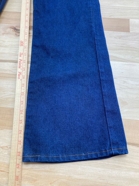 Plain Pocket vintage 70s retro denim jeans - image 7