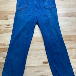 Vintage K Mart high rise 70s retro buckle stretch jeans