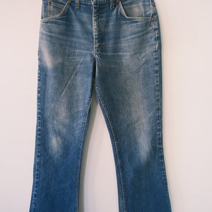 Lee 33x28 vintage 70s boot cut flare retro jeans