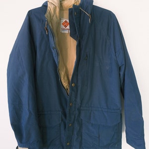 Vintage Columbia sportswear 80s retro 60/40 rain jacket parka