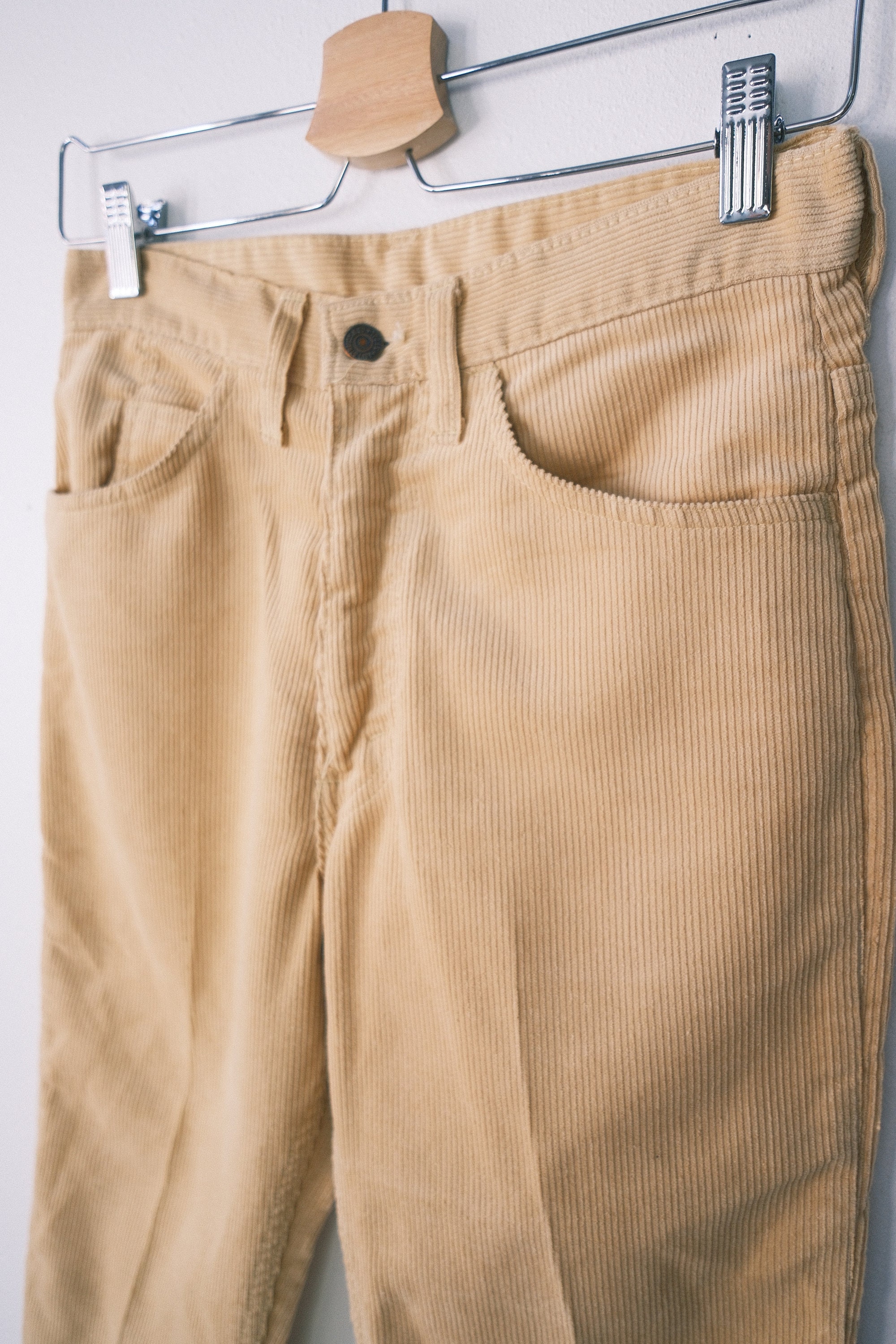 Levis Big E 27x23 Vintage 60s Retro Corduroy Sta Prest Pants