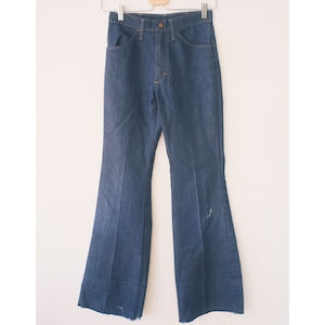 Montgomery Ward vintage bell bottom denim flare retro 60s 70s jeans
