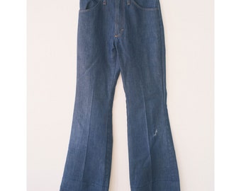 Montgomery Ward vintage bell bottom denim flare retro 60s 70s jeans