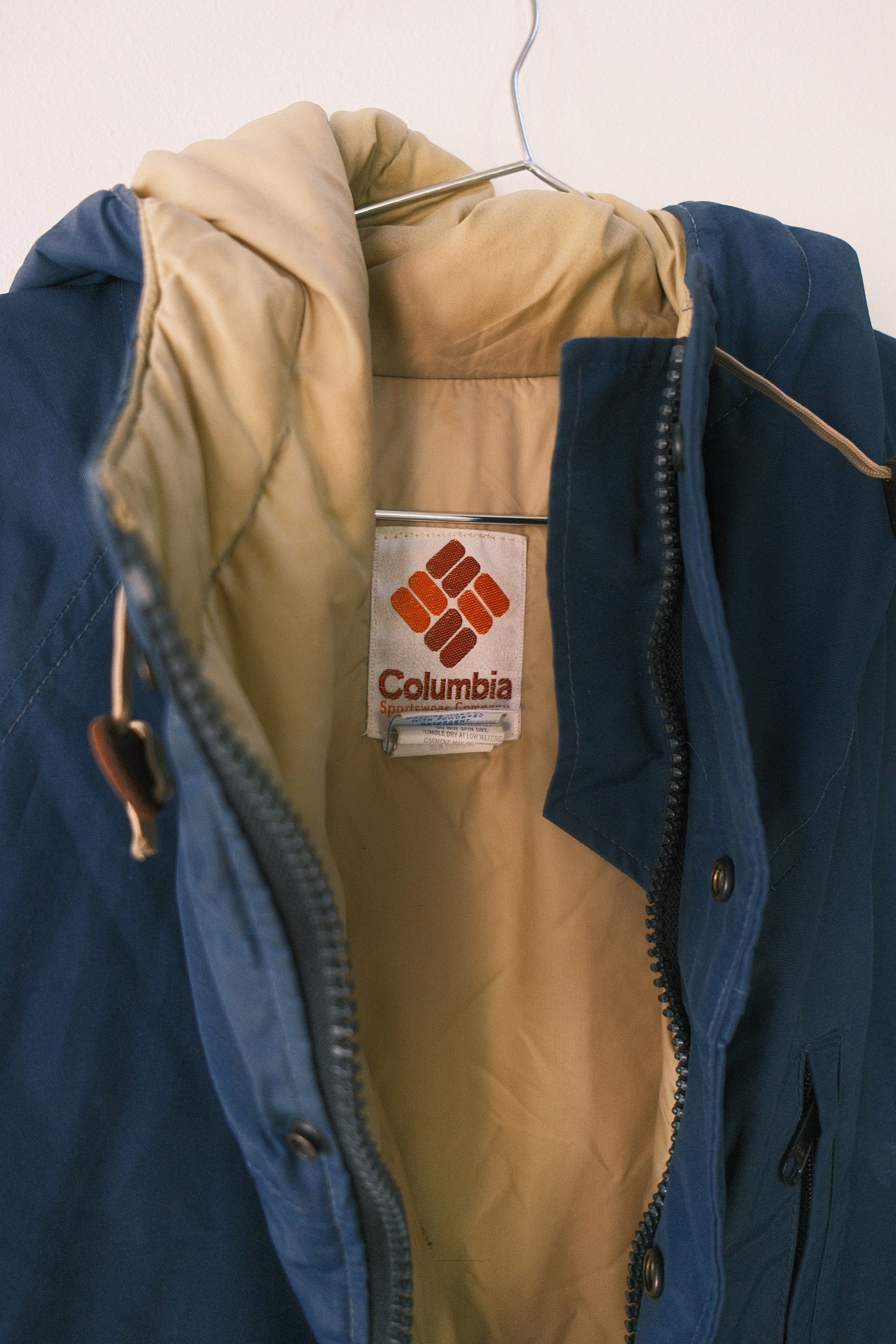 Vintage Columbia Sportswear 80s Retro 60/40 Rain Jacket Parka Etsy
