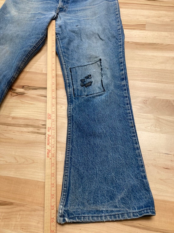 Levis orange tab 646 vintage talon distressed 70s… - image 4