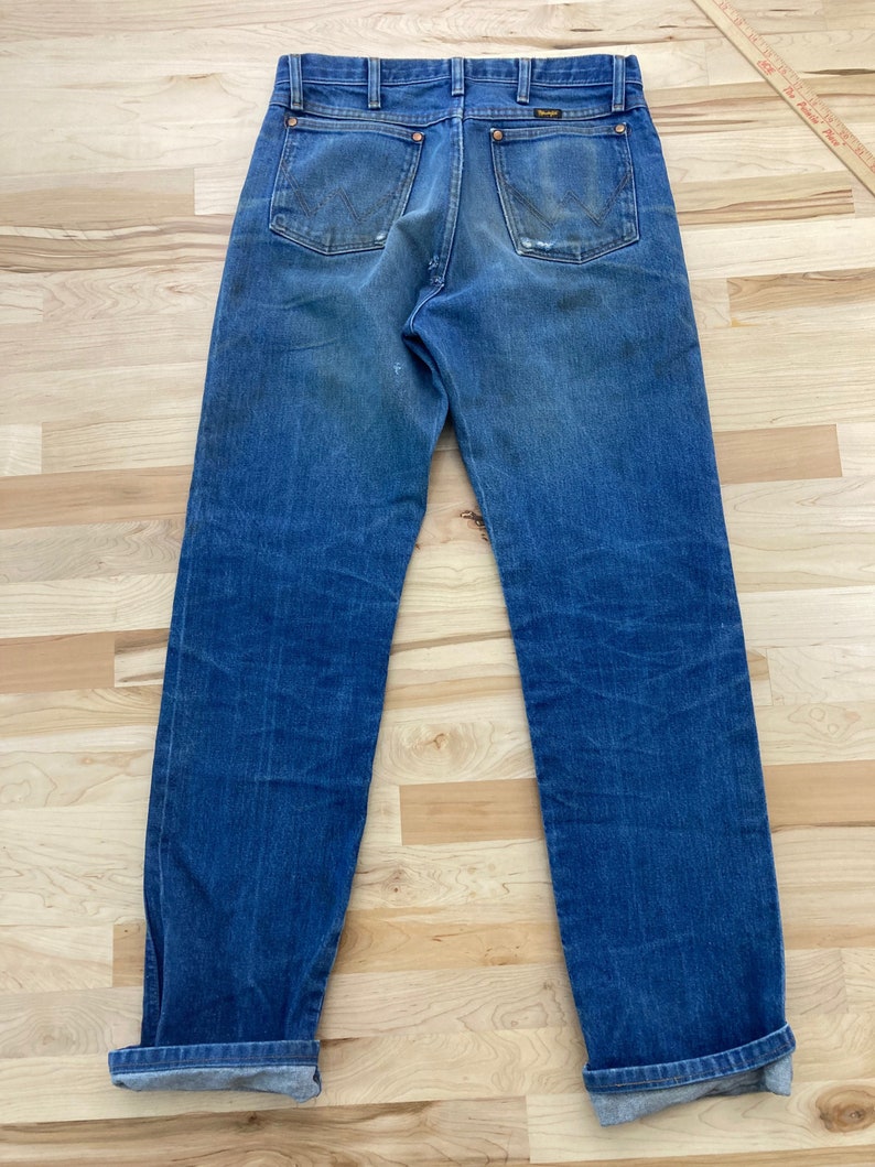 Wrangler 13mwz 32x33 Distressed Fades Work Jeans | Etsy