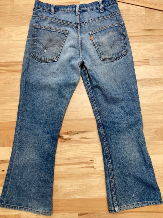 Levis orange tab 646 vintage talon distressed 70s… - image 2