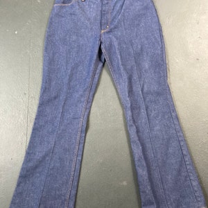 Wrangler 34x27 vintage flared bootcut 70s denim jeans