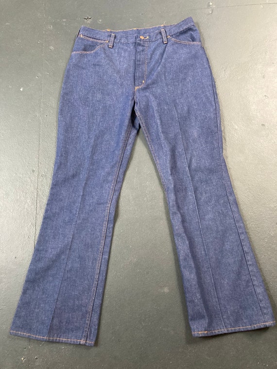 Wrangler 34x27 vintage flared bootcut 70s denim jeans