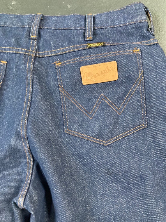 Wrangler 34x27 vintage flared bootcut 70s denim j… - image 4