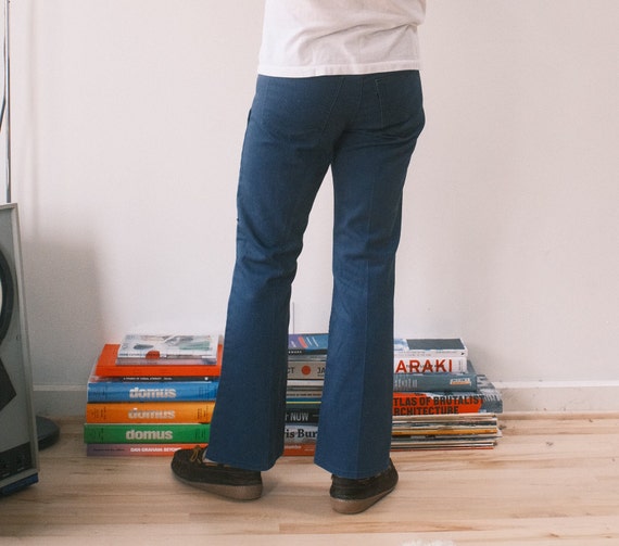 Levis Sta Prest 70s 31x28 Vintage Blue Twill Work Pants - Etsy