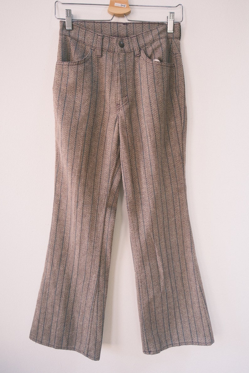 Levis big E 60s vintage patterned striped retro pants image 1