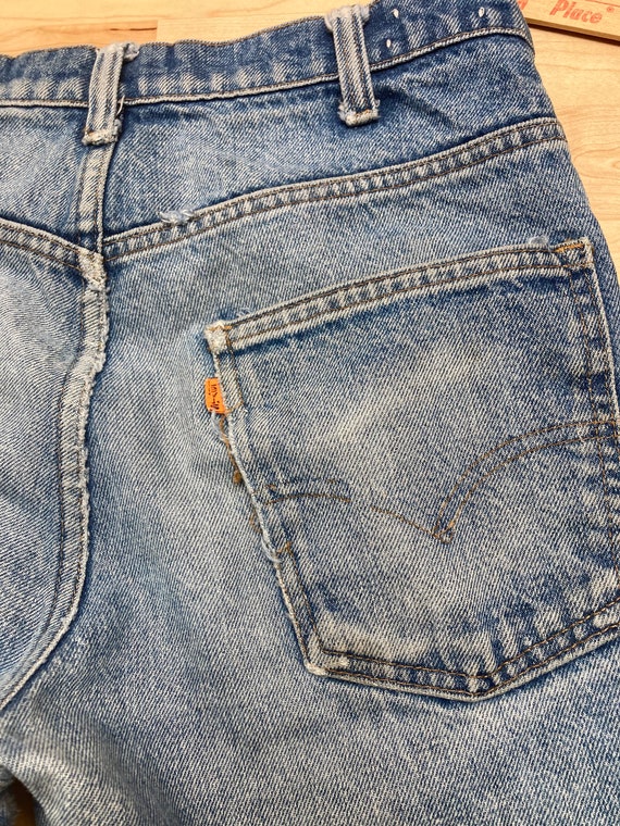 Levis orange tab 646 vintage talon distressed 70s… - image 10