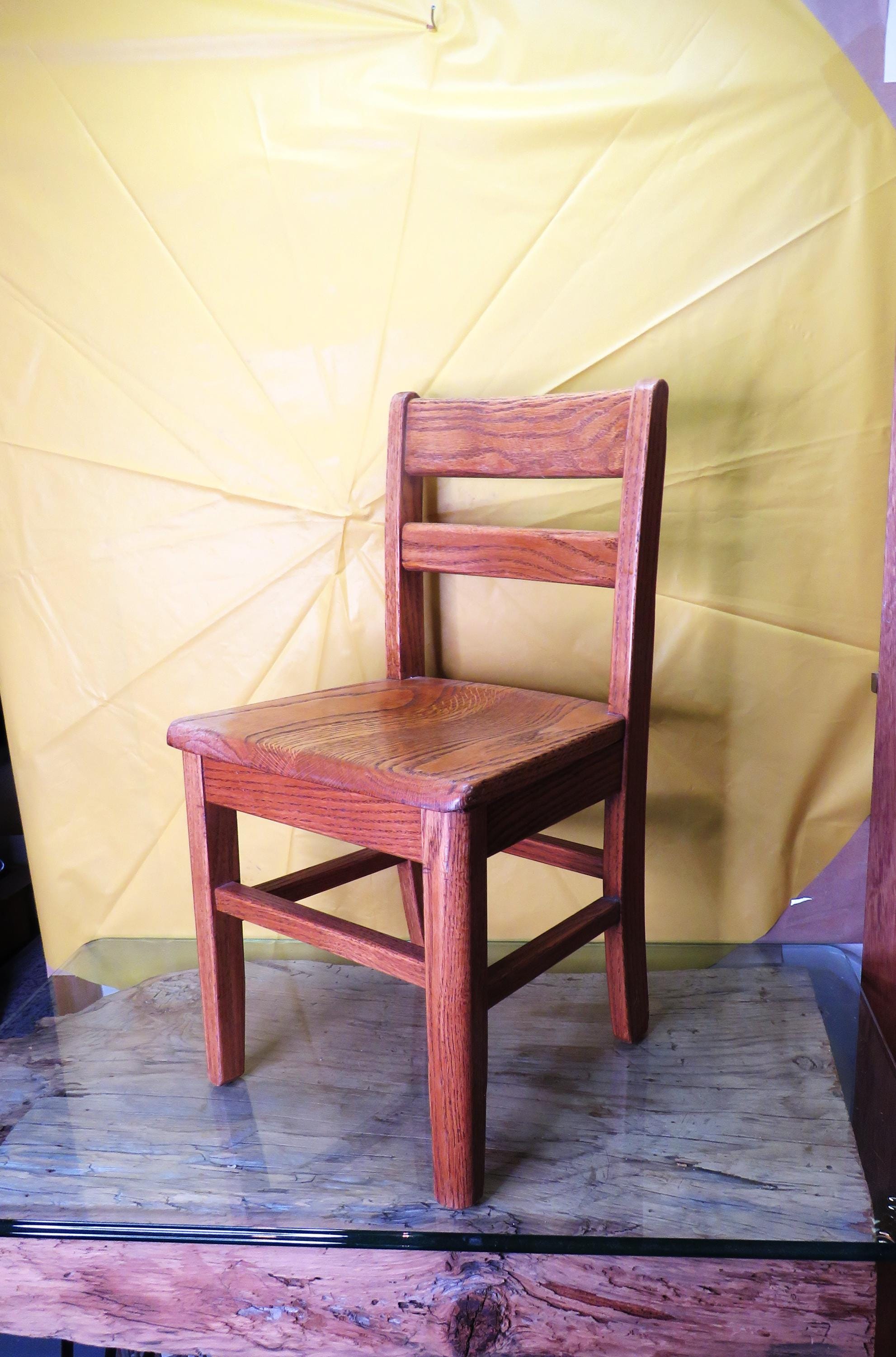 椅子 Vintage School chair Netherlands oak Vintage Oak Childs School Chair 1950's | Chairish
