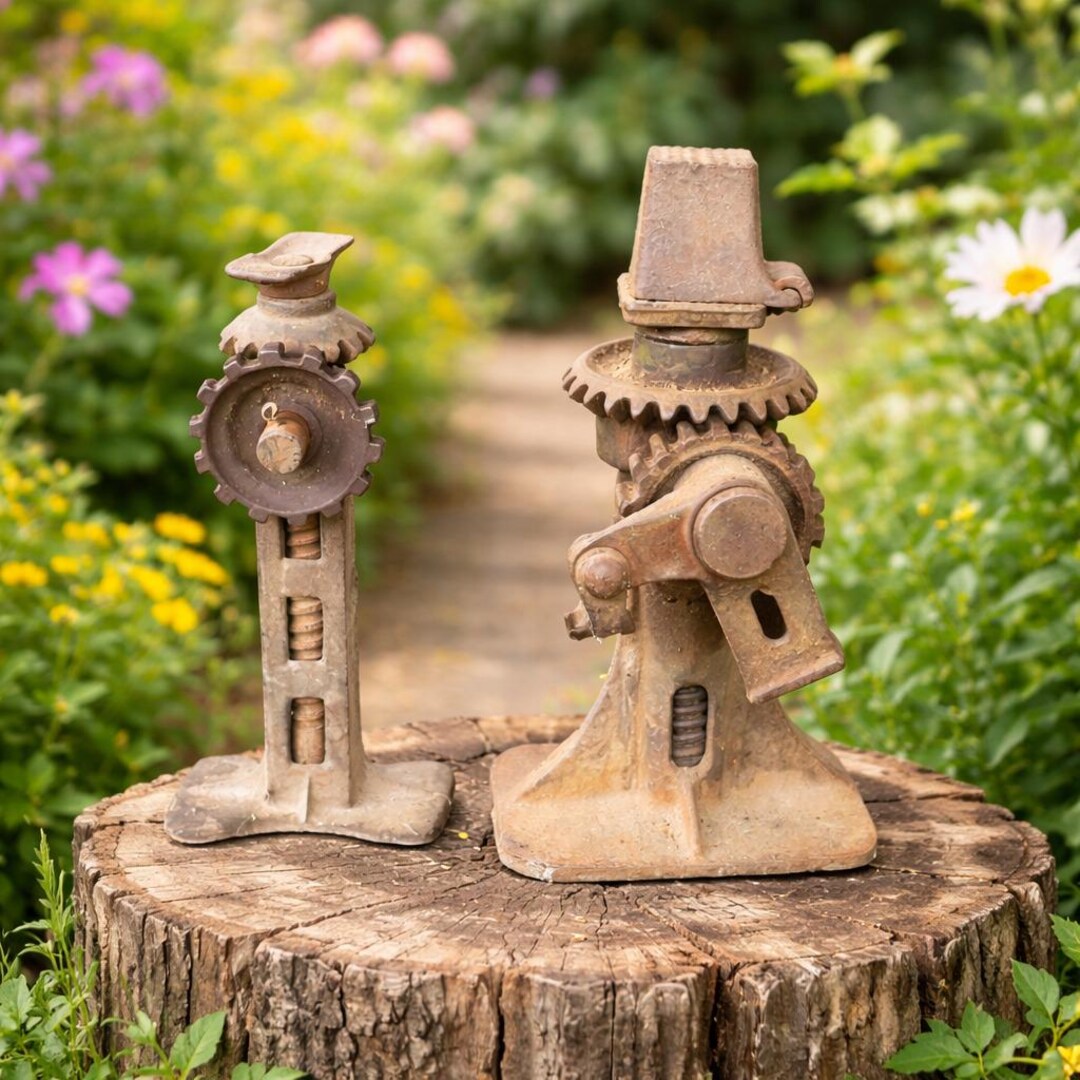 Rustic Jacks Statue Antique Automotive Screw Jacks, USA No 13, Rustic Display - Etsy 日本