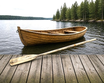 Vintage Boat Oar, 71 3/4" Northern Wisconsin Shack Find