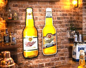 Vintage Miller High Life Beer Light With Digital Clock Register