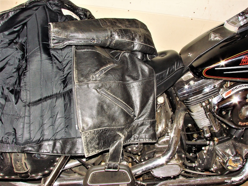 Leather Biker JacketBiker Harley OwnedGreat Motorcycle LeatherBiker Leather JacketMen/'s 46 L