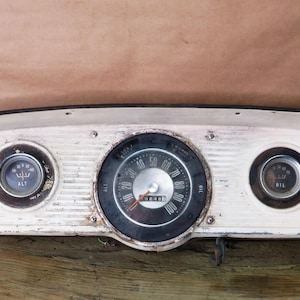 1960s Vehicle Dash Gauge Insert Possible Out Of A F150 Truck / Fast Safe Free Shipping
