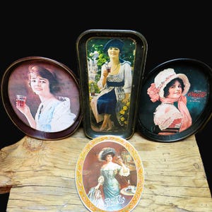 Lot Vintage Pepsi Cola & Coca Cola Trays / Fast Safe Free Shipping