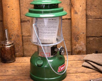 Vintage 1966 Coleman Red 200A Lantern W/bottom Accessory Safe