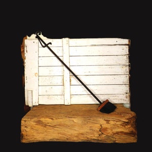 Forged Fireplace Broom / Hand Forged iron / Fast Safe n Free Shipping