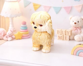 Vintage 60s Woofie Squeak Rubber Dog
