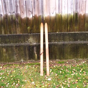 Antique Wood Smaller Skis  / Cabin Decor Skis /Fast n Free Safe Shipping