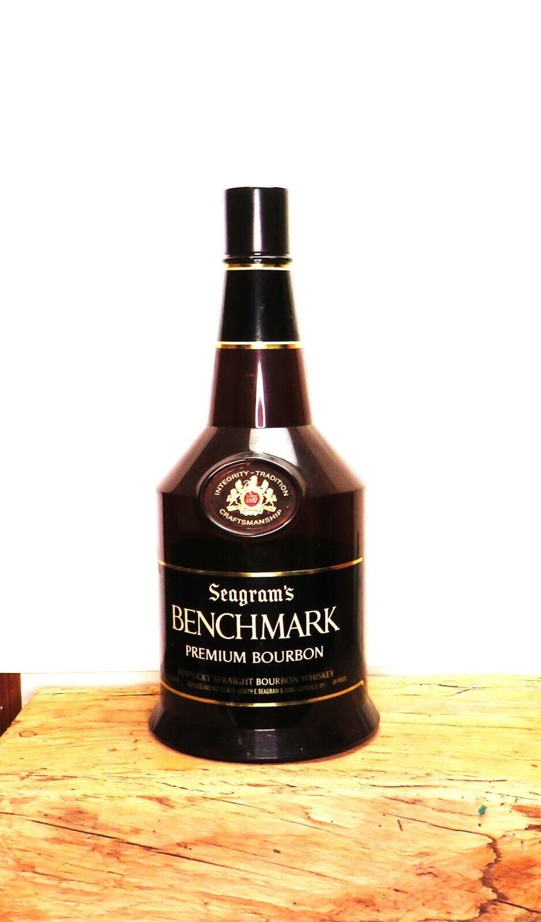 70s Lrg. Bourbon Bank / Large Bottle Bank / Fast Safe Free Etsy