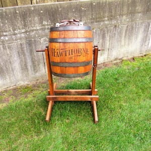 Antique Butter Churn / Hawthorne Oak Butter Churn / Fast Safe Free Shipping