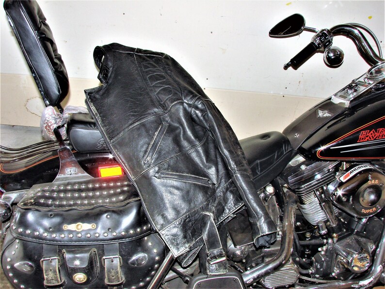 Leather Biker JacketBiker Harley OwnedGreat Motorcycle LeatherBiker Leather JacketMen/'s 46 L