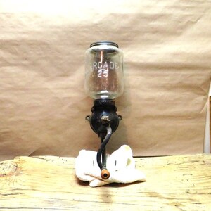 Antique Coffee Grinder / Arcade No.25 Wall Mount Coffee Mill / Fast Safe Free Shipping